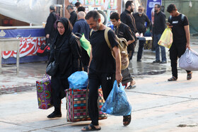 بازگشت زائران اربعین حسینی از مرزشلمچه