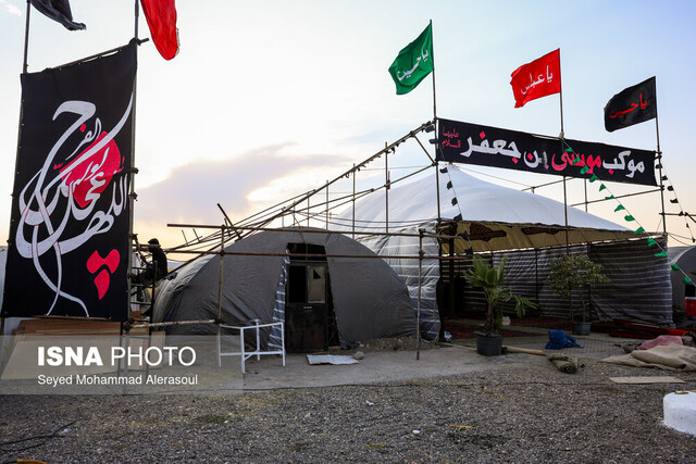 عکس تزئینی است استقرار موکبهای زنجان در مرز خسروی و سامرا