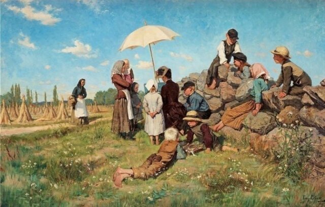 «دوستان هنر» اثر «فنی بریت» ۱۸۸۵ خالق نقاشیهایی از جنس زندگی