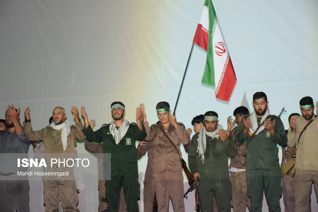 اجرای نمایش و رزمایش کربلای ۵ در جلوههای عاشقی شهرستان مرزی آستارا