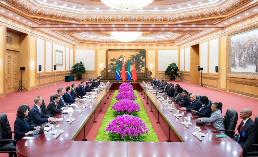 تاکید روسای جمهور چین و آفریقایجنوبی بر «مشارکت راهبردی همهجانبه»