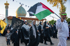 تشرف زائران پیاده شهرستان فیروز آباد به حرم احمدبن موسی الکاظم (ع) در شیراز  