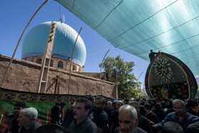 آیین نخل برداری روز شهادت امام رضا (ع) در روستای علی آباد شهرستان تفت _ استان یزد