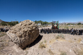 آیین نخل برداری روز شهادت امام رضا (ع) در روستای علی آباد شهرستان تفت _ استان یزد