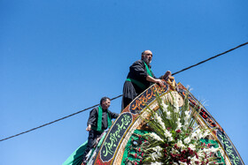 آیین نخل برداری روز شهادت امام رضا (ع) در روستای علی آباد شهرستان تفت _ استان یزد