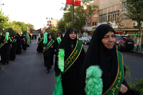 حرکت دسته‌های عزاداری و تجمع امام رضایی‌ها در تهران