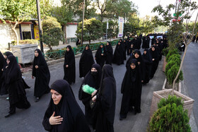 حرکت دسته‌های عزاداری و تجمع امام رضایی‌ها در تهران