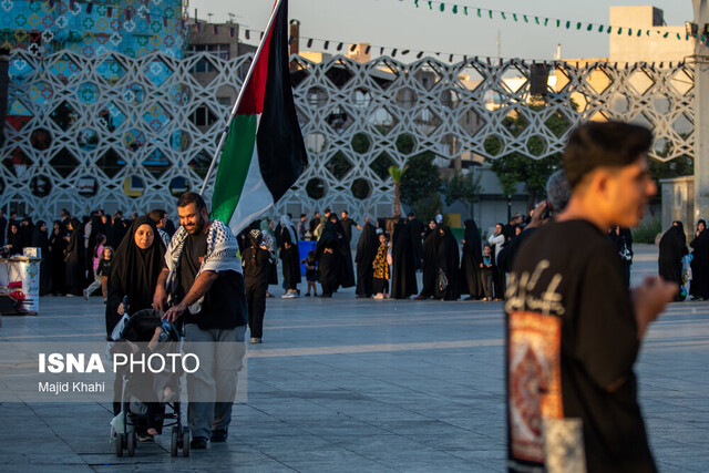 تجمع امام رضاییها و حمایت از مردم فلسطین + عکس و فیلم