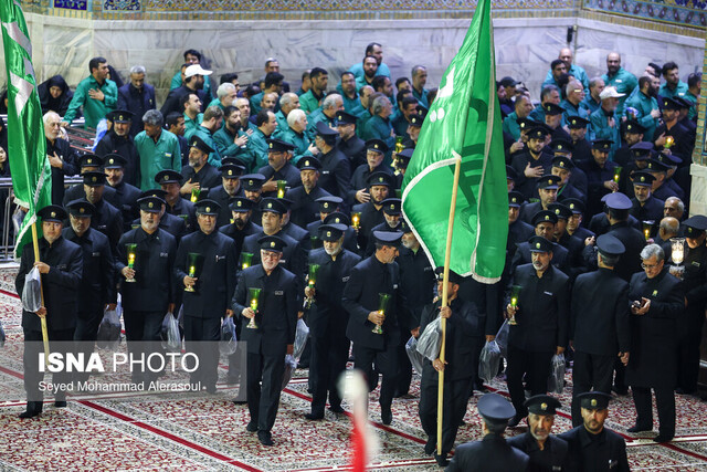 دریایی از اشک و ماتم در مراسم شام غریبان امام رئوف(ع)