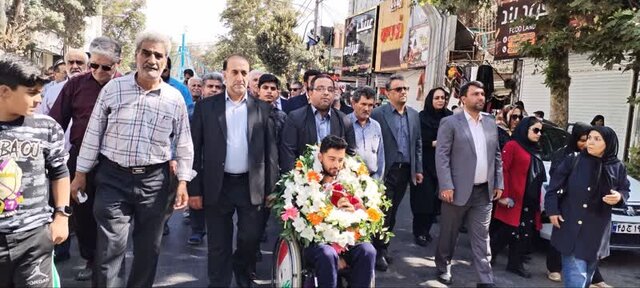 استقبال بینظیر از محمدرضا عرب عامری تنها دارنده مدال پاراالمپیک تاریخ ورزش ورامین