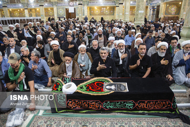 پیکر آیتالله محفوظی در حرم حضرت معصومه (س) به خاک سپرده شد