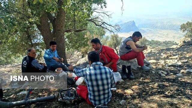 آتش جنگلهای کوه سفید شهرستان لنده مهار شد