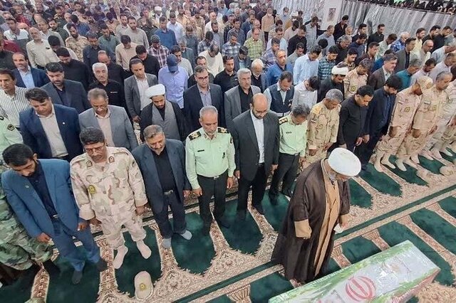 پیکر مرزبان شهید در نهبندان تشییع شد پیکر مرزبان شهید در نهبندان تشییع شد