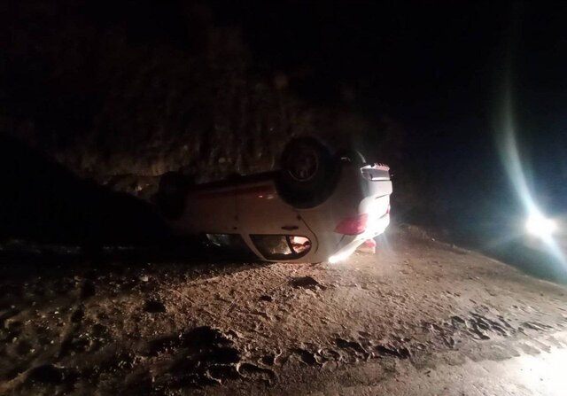 واژگونی کوئیک در استان سمنان مصدومیت ۱۰ نفر در ۲ واژگونی خودرو در استان سمنان