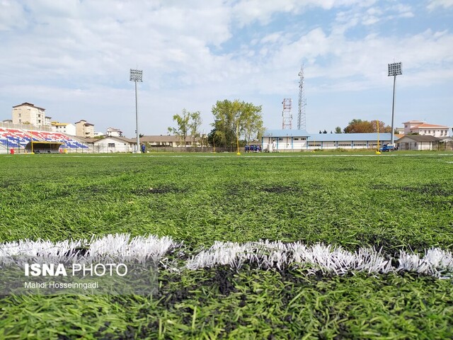 ورزشگاه وحدت آستارا آماده برگزاری رقابتهای فوتبال لیگ دسته اول کشور است