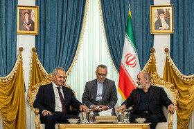 دیدار علیاکبر احمدیان با سرگئی شویگو، دبیران شورای امنیت ملی ایران و روسیه