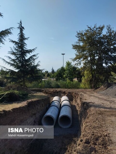 آغاز عملیات لولهگذاری پروژه سرریز اضطراری سیلاب شهری آستارا