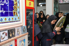 در حاشیه آغاز سال تحصیلی با حضور فاطمه مهاجرانی سخنگوی دولت در هنرستان دخترانه امام باقر (ع)