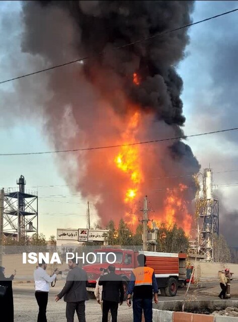 مصدومیت ۶ نفر در نفجار شهرک صنعتی گرمسار/ مصدومیت ۴ آتشنشان+ فیلم