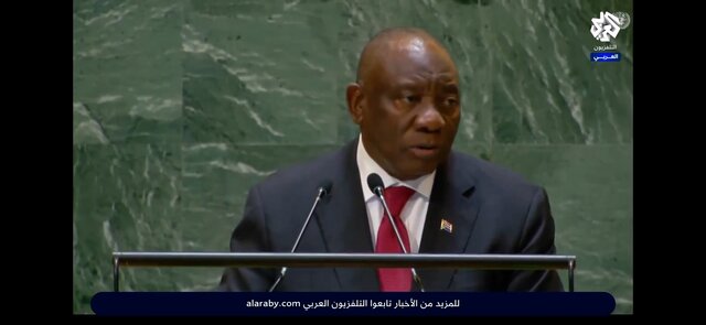 رئیسجمهور آفریقای جنوبی: راهحل نزاع در خاورمیانه، تشکیل کشور فلسطین است رئیسجمهور آفریقای جنوبی: راهحل نزاع در خاورمیانه، تشکیل کشور فلسطین است