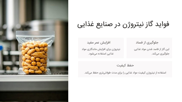 فواید استفاده از نیتروژن در فرایندهای صنعتی و ذخیرهسازی