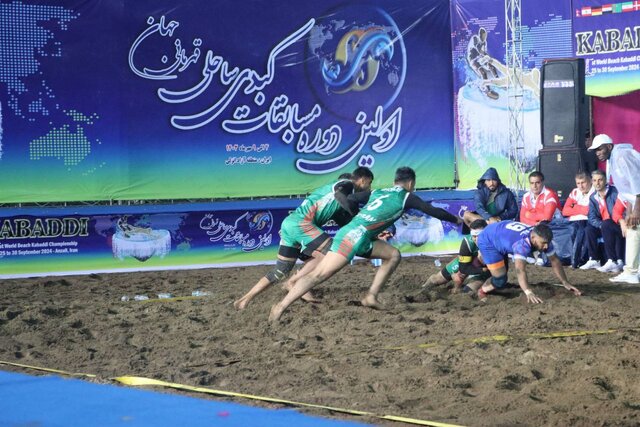 صعود تیم ملی کبدی ساحلی ایران به نیمهنهایی قهرمانی جهان  صعود تیم ملی کبدی ساحلی ایران به نیمهنهایی قهرمانی جهان
