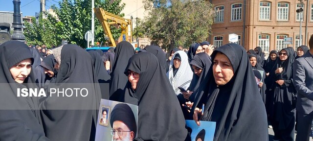 تجمع مردمی برای محکومیت جنایات رژیم صهیونیستی در ارومیه