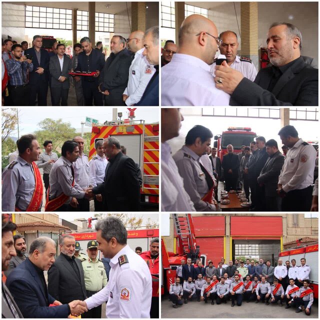 آتشنشانان در سمنان تجلیل شدند