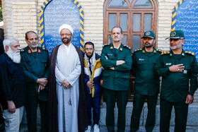 حضور سردار سر تیپ پاسدار جواد استکی، فرمانده قرارگاه منطقهای سیدالشهدا در استانهای اصفهان، یزد و چهارمحال و بختیاری