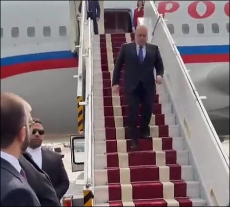 نخستوزیر روسیه وارد تهران شد نخستوزیر روسیه وارد تهران شد
