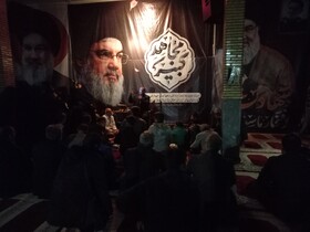 آیین گرامی داشت شهادت سید حسن نصرالله در مسجد جامع بومهن برگزار شد