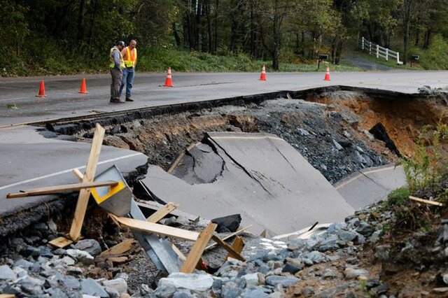 احتمال افزایش کُشتههای طوفانِ آمریکا به صدها تَن+عکس