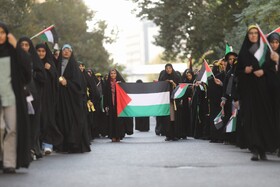  راهپیمایی 10هزار نفری حماسی دانشجویی در حمایت از رزمندگان مقاومت و عملیات وعده صادق ۲