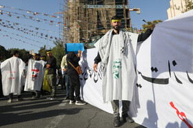 راهپیمایی دانشجویی در حمایت از رزمندگان مقاومت و عملیات وعده صادق ۲