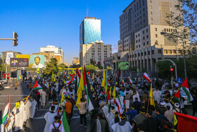 راهپیمایی دانشجویی در حمایت از رزمندگان مقاومت و عملیات وعده صادق ۲