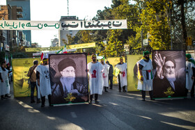 راهپیمایی دانشجویی در حمایت از رزمندگان مقاومت و عملیات وعده صادق ۲