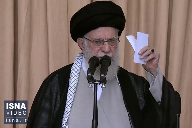 ویدیو/ رهبر انقلاب در خطبه عربی خطاب به ملتهای مسلمان چه گفتند؟ ویدیو/ رهبر انقلاب در خطبه عربی خطاب به ملتهای مسلمان چه گفتند؟