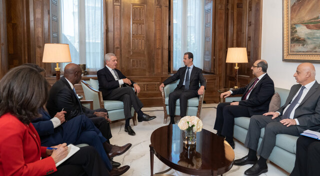 تاکید اسد بر همکاری با سازمانهای بینالمللی جهت مقابله با تشدید بحران لبنان