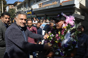 استقبال رضا پارسا قهرمان صعود قله ماناسلو هیمالیا