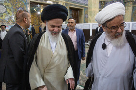 حضور آیت الله حسینی بوشهری در جشن میلاد امام حسن عسکری(ع) در قم