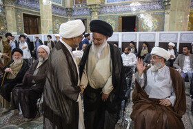 حضور آیت الله حسینی بوشهری در جشن میلاد امام حسن عسکری(ع) در قم