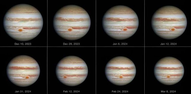 کشف تغییرات غیرمنتظره در اندازه لکه سرخرنگ مشتری