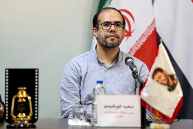 سعید خورشیدی، رئیس شورای سیاستگذاری جشنواره در نشست خبری پانزدهمین جشنواره مردمی فیلم عمار