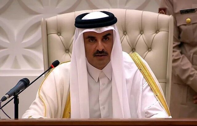 گفتوگوی امیر قطر و هیات حماس در مورد مذکرات آتشبس در غزه گفتوگوی امیر قطر و هیات حماس در مورد مذکرات آتشبس در غزه