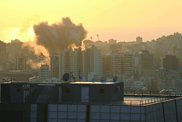 عکس آرشیوی است حمله هوایی رژیم صهیونیستی به ضاحیه جنوبی بیروت