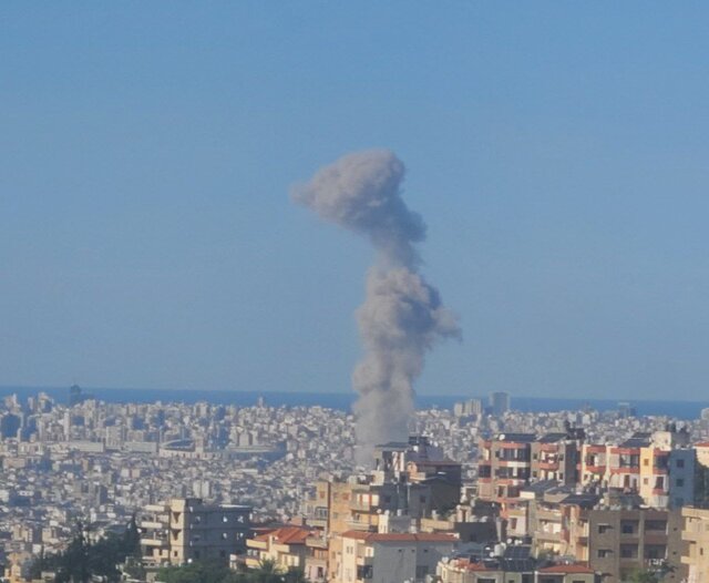 شهادت ۸ نفر در بمباران یک ساختمان در جنوب لبنان