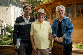 علیرضا خمسه بازیگر سینما و تلویزیون در آیین رونمایی از غرفه کودک موزه سینما و تندیسهای جشنواره