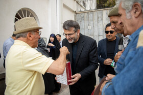 مجید اسماعیلی مدیرعامل موزه سینما در آیین رونمایی از غرفه کودک موزه سینما و تندیسهای جشنواره