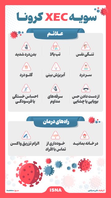 اینفوگرافیک/ سویه «XEC» کرونا