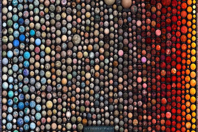 تصویر هنرمندانه صدها سیاره فراخورشیدی براساس دادههای علمی تصویر هنرمندانه صدها سیاره فراخورشیدی براساس دادههای علمی